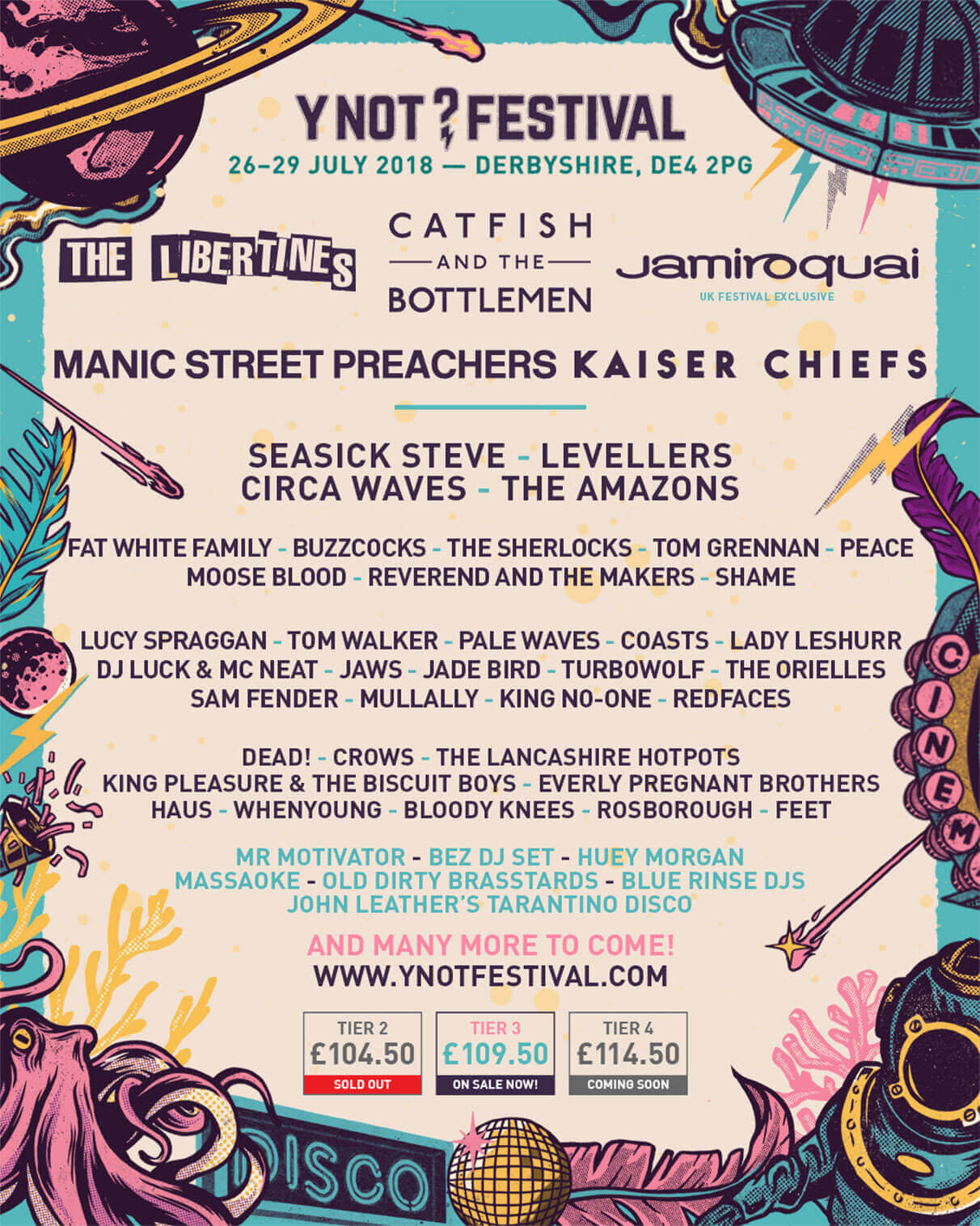 Music Y Not Festival 2nd 4th August 2024 Pikehall, Derbyshire